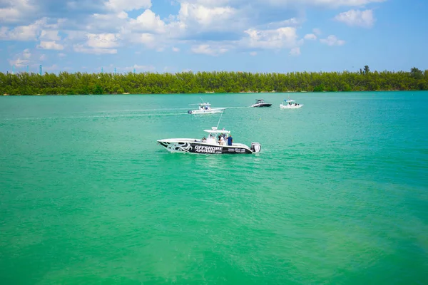 Usa Florida Miami Febrero 2017 Miami International Boat Show Centro — Foto de Stock