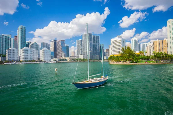 Usa Florida Miami Februari 2017 Miami Internationella Båtmässa Downtown Miami — Stockfoto