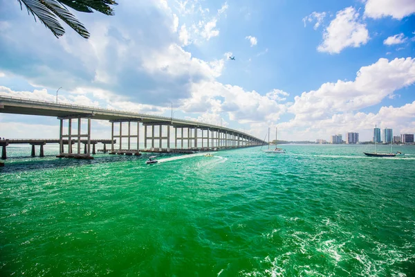 stock image USA, FLORIDA, MIAMI - 17 FEBRUARY 2017: Miami International Boat Show, Downtown Miami, Key Biscayne