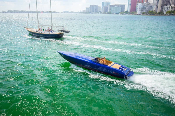 Usa Florida Miami Febrero 2017 Miami International Boat Show Centro — Foto de Stock