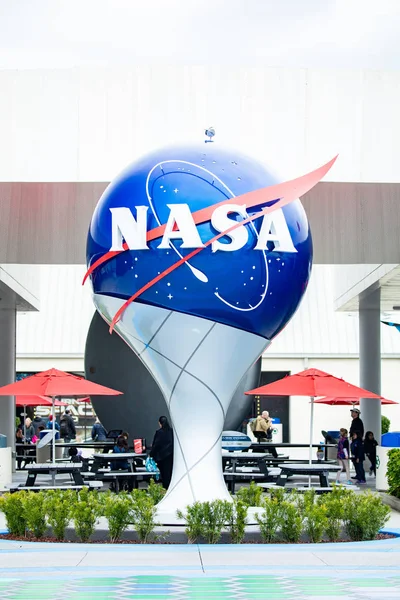 Nasa Firma Centro Espacial Kennedy Cabo Cañaveral Florida —  Fotos de Stock