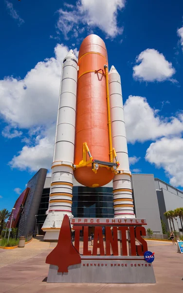 Cohete Naranja Kennedy Space Center Florida —  Fotos de Stock