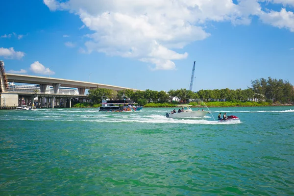 Usa Florida Miami Febrero 2017 Miami International Boat Show Centro — Foto de Stock