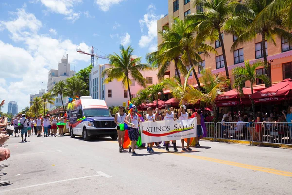 Miami Florida Nisan 2016 Yıllık Miami Beach Gay Pride Parade — Stok fotoğraf