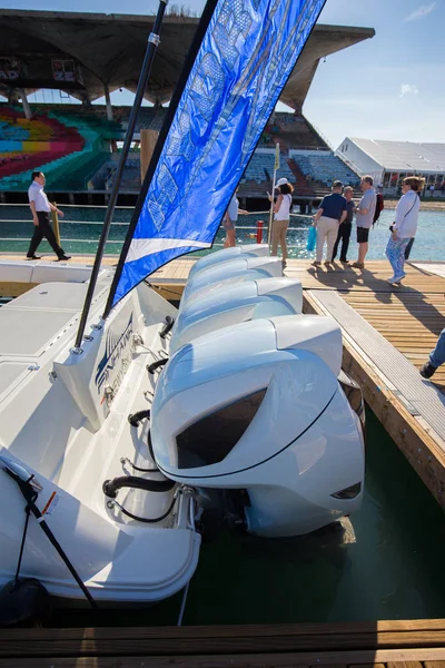 Usa Florida Miami Febrero 2017 Miami International Boat Show Centro — Foto de Stock