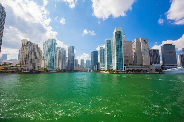 Usa Florida Miami Februari 2017 Miami Internationella Båtmässa Downtown Miami — Stockfoto