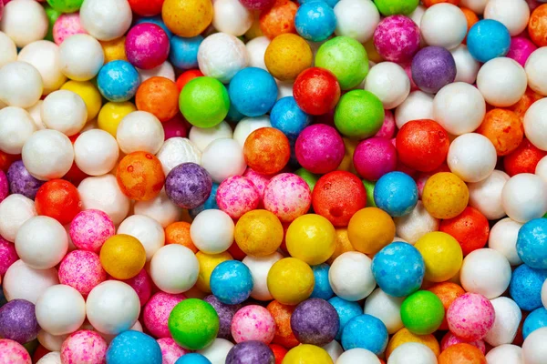 Fond Lumineux Coloré Avec Des Bonbons Ronds Multicolores — Photo