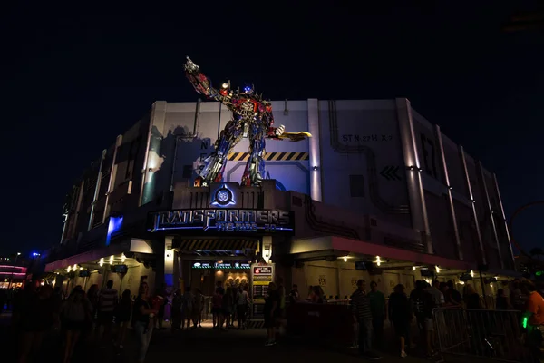 Orlando Usa Marzec 2017 Wejście Transformers Jazdy Universal Studios Nocy — Zdjęcie stockowe