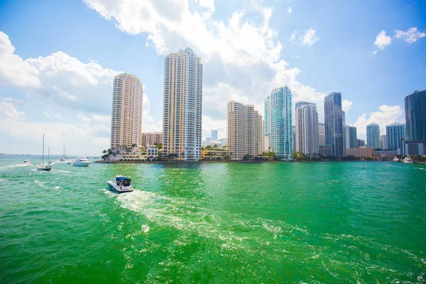 Usa Florida Miami Februari 2017 Miami Internationella Båtmässa Downtown Miami — Stockfoto