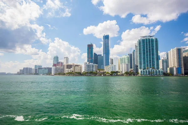 Byggnader Och Vatten Miami Beach South Beach Florida Usa — Stockfoto