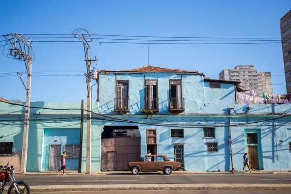 Старий Кольорові Будинки Вулиці Історичного Центру Гавана Куба — стокове фото