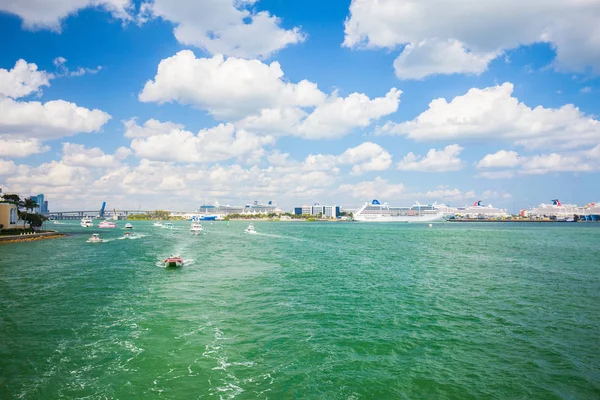 Usa Florida Miami Febrero 2017 Miami International Boat Show Centro — Foto de Stock