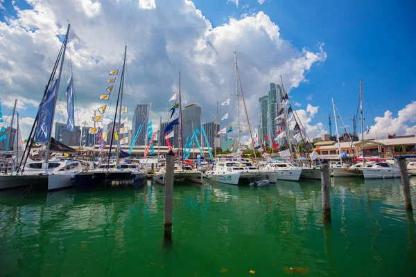 Usa Florida Miami Února 2017 Miami Mezinárodní Boat Show Centrum — Stock fotografie