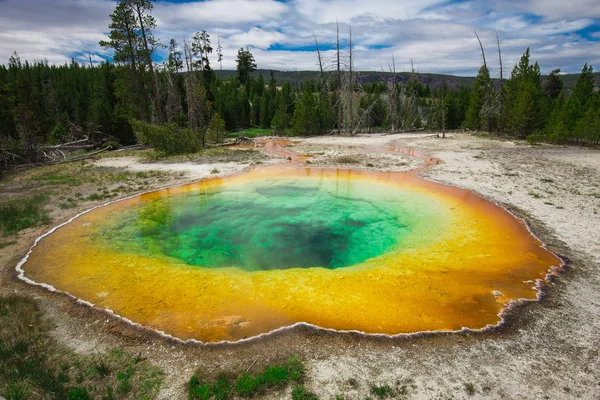 Belo Gêiser Glória Yellowstone National Park Wyoming Eua — Fotografia de Stock
