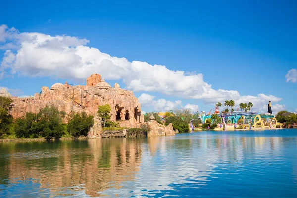 Berg Och Dalbana Hulk Och Sjö Universal Islands Adventure Theme — Stockfoto