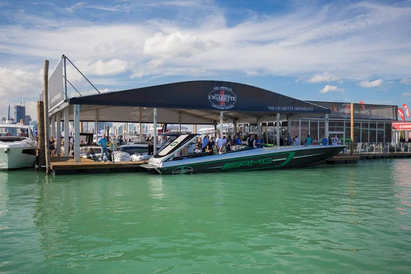 Usa Florida Miami Febrero 2017 Miami International Boat Show Centro — Foto de Stock