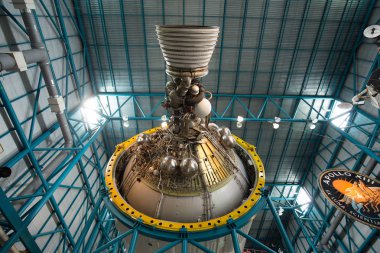 Apollo / Saturn V Merkezi, uzay hangar roket Kennedy Uzay Merkezi, Florida, ABD ile