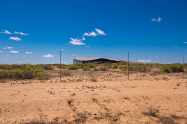 New Mexico, ABD - 20 Mayıs 2016: Spaceport America'da bina