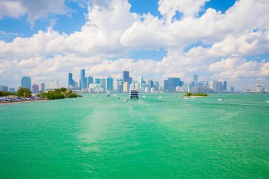 ABD, Florida, Miami - 17 Şubat 2017: Miami Uluslararası Boat Show, Downtown Miami, Key Biscayne