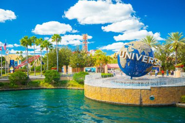 Orlando, Amerika Birleşik Devletleri - 23 Kasım 2018: Universal Studios Orlando, Florida, ünlü evrensel dünya
