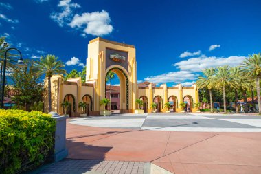 Orlando, Amerika Birleşik Devletleri - 23 Kasım 2018: Universal Studios Orlando, Florida, ünlü evrensel dünya