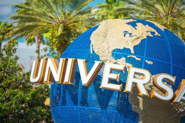Orlando, Amerika Birleşik Devletleri - 23 Kasım 2018: Universal Studios Orlando, Florida, ünlü evrensel dünya