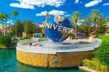Orlando, Amerika Birleşik Devletleri - 23 Kasım 2018: Universal Studios Orlando, Florida, ünlü evrensel dünya
