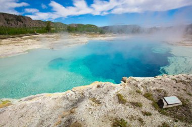 Yellowstone Milli Parkı, Wyoming, ABD güzel Şofben