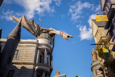 Orlando, Amerika Birleşik Devletleri - 11 Şubat 2017: Harry Potter Universal Studios Dragon'da