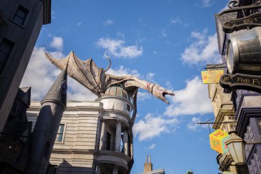 Orlando, Amerika Birleşik Devletleri - 11 Şubat 2017: Harry Potter Universal Studios Dragon'da