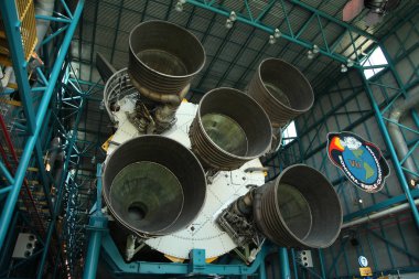 Apollo / Saturn V Merkezi, uzay hangar roket Kennedy Uzay Merkezi, Florida, ABD ile