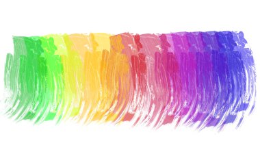 Renkli gökkuşağı arka plan. Fırçalar boya.