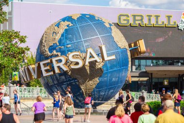 Orlando, Amerika Birleşik Devletleri - 23 Kasım 2018: Universal Studios Orlando, Florida, ünlü evrensel dünya