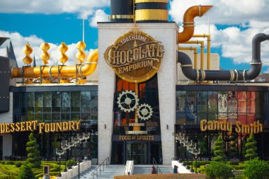 Tatlı çikolata Emporium ve Savory Bayramı mutfak, Universal City walk, Orlando, ABD