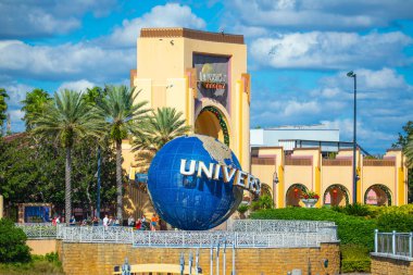 Orlando, Amerika Birleşik Devletleri - 23 Kasım 2018: Universal Studios Orlando, Florida, ünlü evrensel dünya