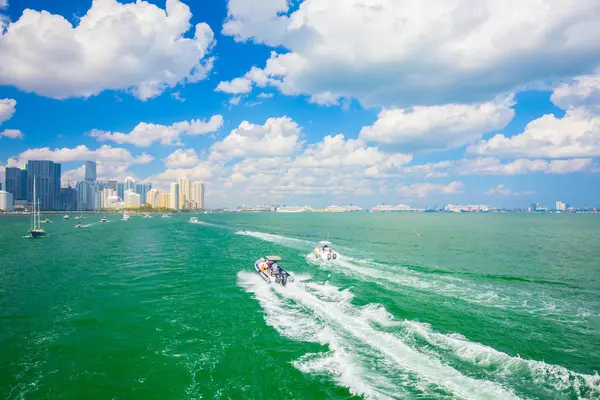 Usa Florida Miami Febbraio 2017 Miami International Boat Show Downtown — Foto Stock