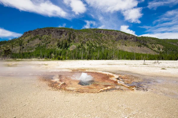 Gyönyörű Gejzír Yellowstone Nemzeti Parkban Wyoming Amerikai Egyesült Államok — Stock Fotó