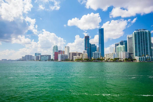 Byggnader Och Vatten Miami Beach South Beach Florida Usa — Stockfoto