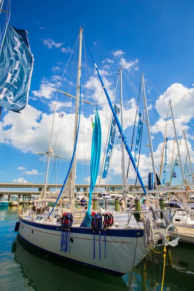 Usa Florida Miami Února 2017 Miami Mezinárodní Boat Show Centrum — Stock fotografie