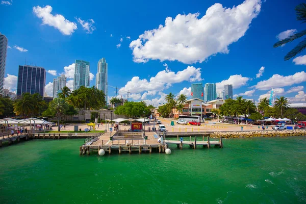 Eua Florida Miami Fevereiro 2017 Miami International Boat Show Downtown — Fotografia de Stock