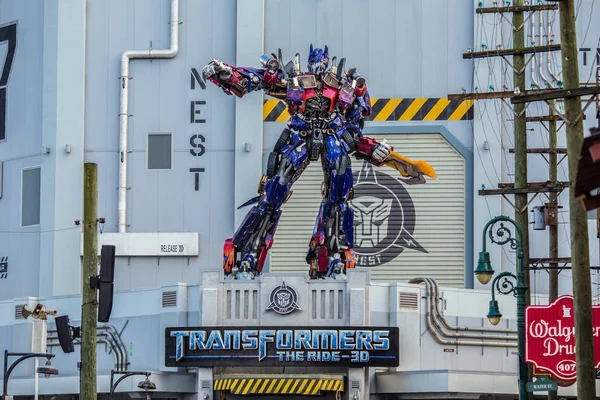 Universal Studios Vchod Transformers Jízdy Orlando Florida Usa — Stock fotografie