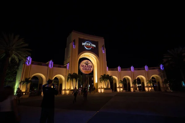 Orlando Usa March 2017 Entrance Universal Studios Night Orlando Florida — Stock Photo, Image