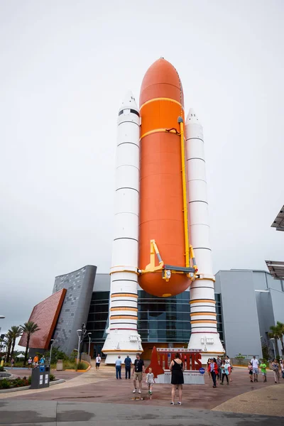 Cohete Naranja Kennedy Space Center Florida —  Fotos de Stock
