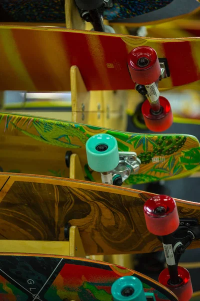 Close Skateboards Ron Jon Surf Shop Cocoa Beach Florida Usa — Stock Photo, Image