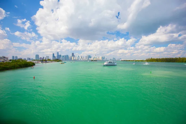 Usa Florida Miami Fevrier 2017 Miami International Boat Show Downtown — Photo