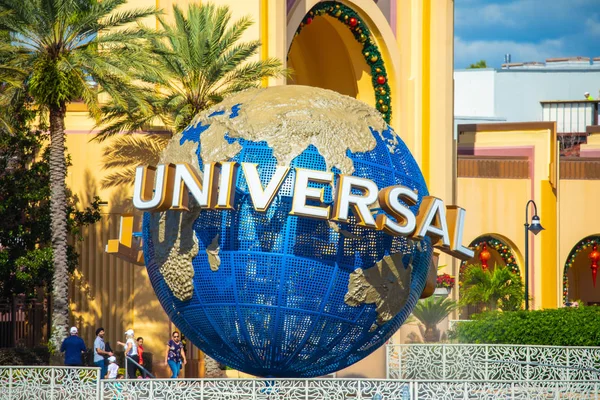 Orlando Usa November 2018 Berömda Universal Globe Universal Studios Orlando — Stockfoto