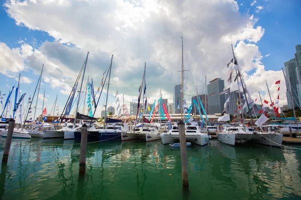 Usa Florida Miami Února 2017 Miami Mezinárodní Boat Show Centrum — Stock fotografie