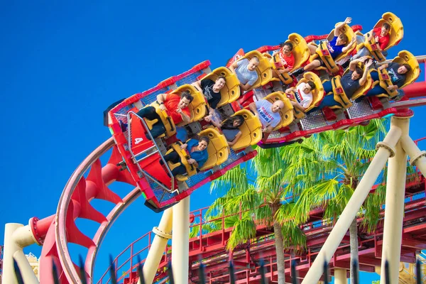 Personas Montaña Rusa Rip Ride Rockit Universal Orlando Resort Orlando —  Fotos de Stock