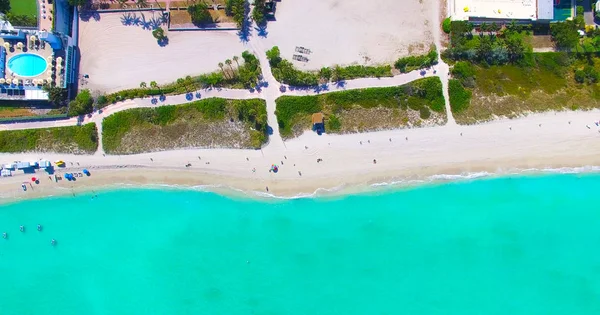 Vista Aérea South Beach Miami Beach Florida — Foto de Stock