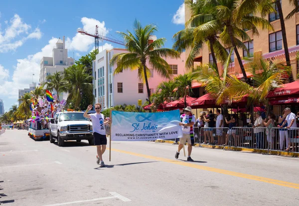 Miami Florida Nisan 2016 Yıllık Miami Beach Gay Pride Parade — Stok fotoğraf